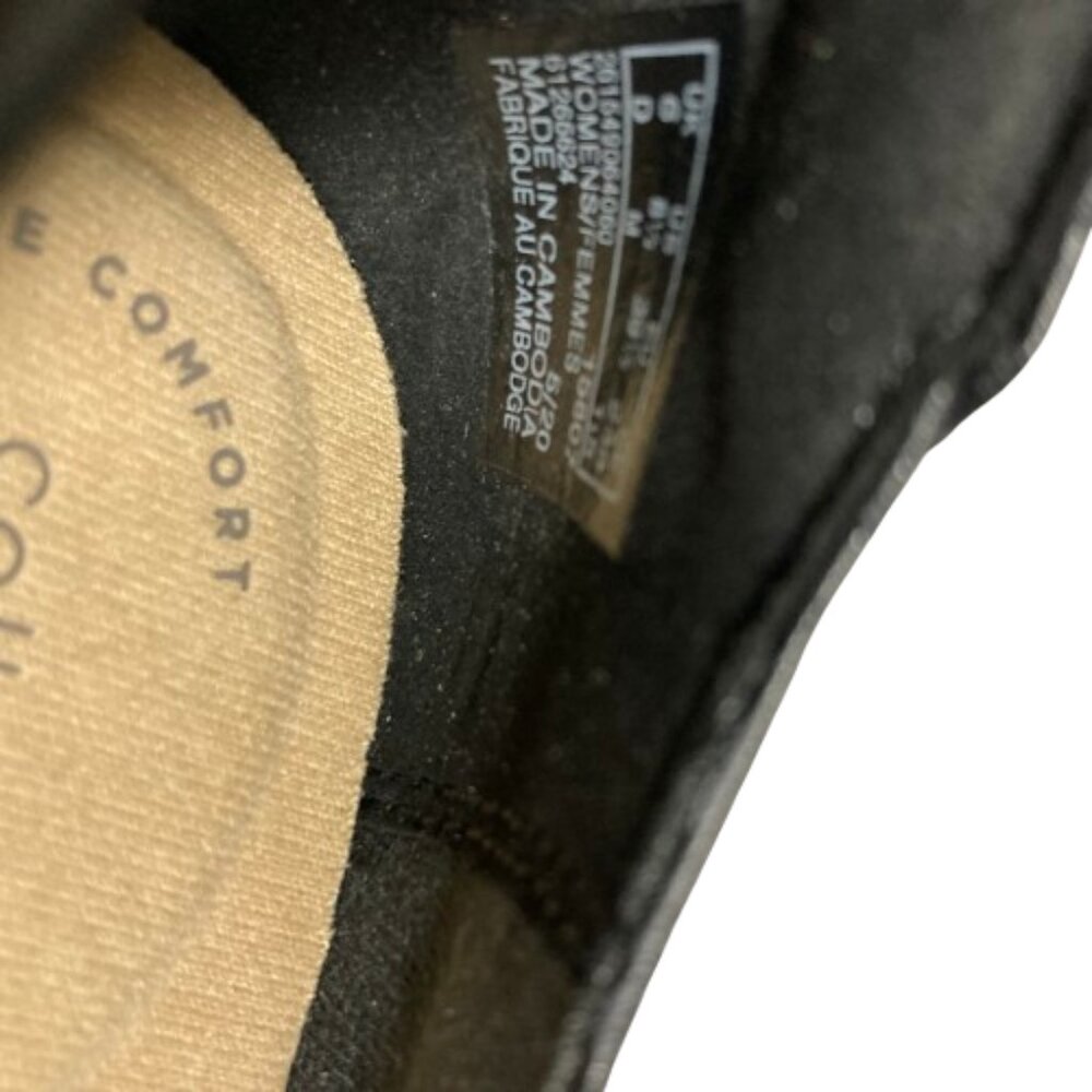 Clarks Women's Black Leather Emily Andria 2" Block Heel Loafer Shoes, 8.5 - Picture 11 of 13